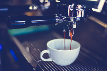 coffee espresso in coffee shop