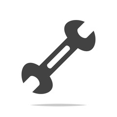 Wrench tool icon vector isolated