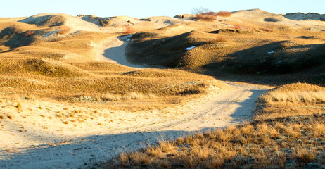 sand dunes on the Baltic Sea coast