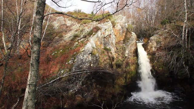  Natural waterfall between Beech and Rocks in winter