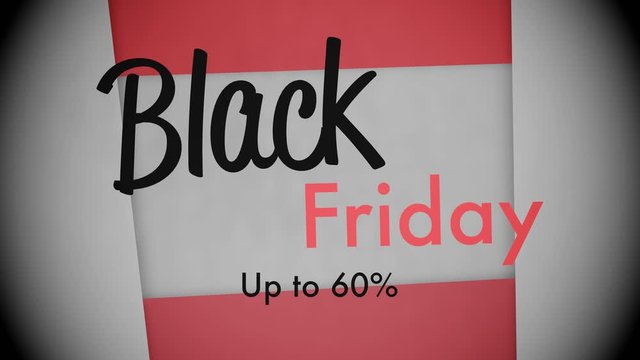 Black Friday advertising - shaking effect with dynamic movements
