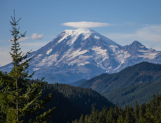 Lenticular Cloud Over Mt. Rainier