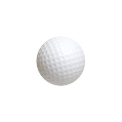 Golf ball isolated on white