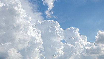 Obraz na płótnie Canvas Blue sky with clouds background