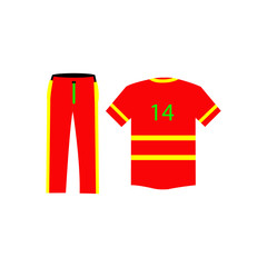 Set of Galatasaray red and yellow shirt and pants