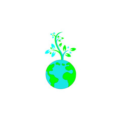 Earth Day, an eco-friendly concept. Vector illustrations, logos for buttons, websites, mobile apps and other design needs. Vector education, cartoon, creative, art, lifestyle, rounded, global warming,