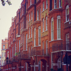 London buildings with filter