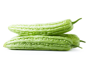 Bitter melon isolated on a white background