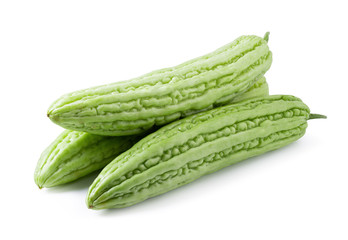 Bitter melon isolated on a white background