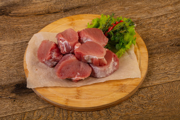 Raw pork tenderloin