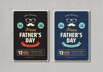 Father's Day Celebration Flyer Layout