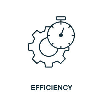 Efficiency icon outline style. Thin line creative Efficiency icon for logo,  graphic design and more Stock Vector | Adobe Stock