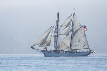 Fototapeta na wymiar Tall Ship at Catalina