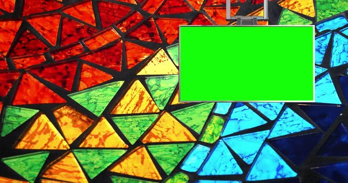 Stained Glass Church Virtual Backdrop