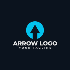 Circle Abstract Arrow, Business Logo Design Template