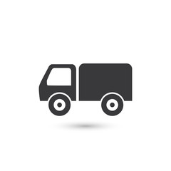 Truck icon vector. Vector illustration flat style
