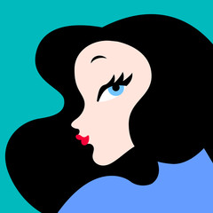 Beautiful girl illustration