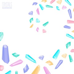 Background with crystal