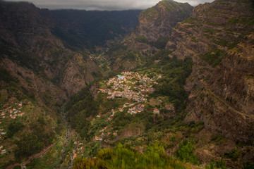 view from eira serrado viewpoint in madeira island
