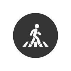 Crosswalk icon symbol logo template. Vector flat style