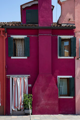 Fototapeta na wymiar windows in Burano - Venice