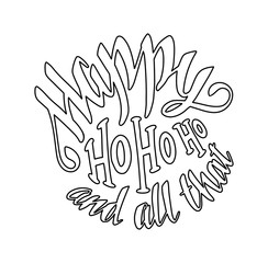 Vector hand lettering. 