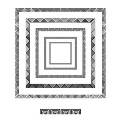 square brush patterns in a square line black shape design vector graphic round frames with fully editable stroke width