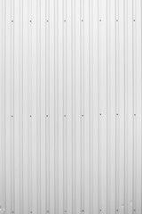 White Corrugated metal sheet texture surface of the wall. Galvanize steel background.