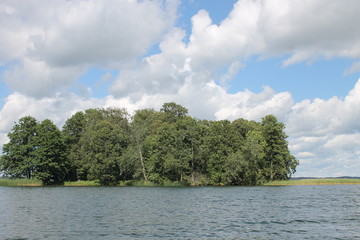 island on lake