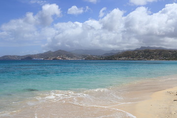 A view of St. George's from the Grand Anse Beach in Grenada.