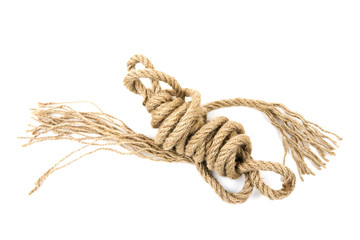 The tangled hemp rope