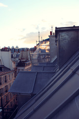 Paris. View of the city roofs.