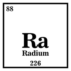 Radium Periodic Table of the Elements Vector illustration eps 10