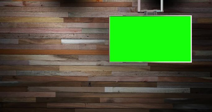 Simple Virtual Studio Presenter Background with Interesting Texture and an Animated Monitor for Presentation Content