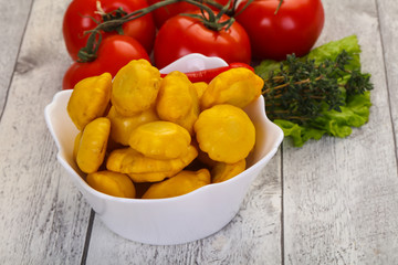 Tasty marinated patisson