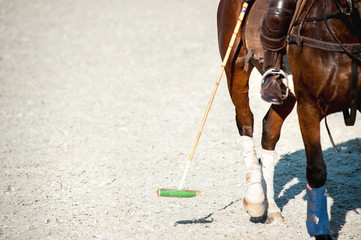 rider on a horse during polo games fetail