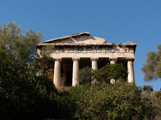 Temple of Hephaestus in Athens, built in 445 B.C.