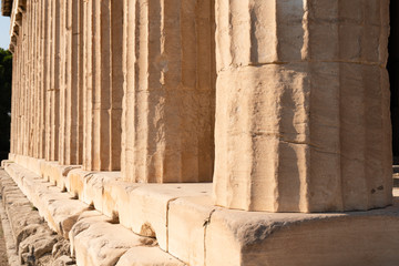 Architectural abstract of the temple of Hephaestus in Athens, built in 445 B.C.
