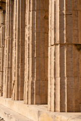 Architectural abstract of the temple of Hephaestus in Athens, built in 445 B.C.