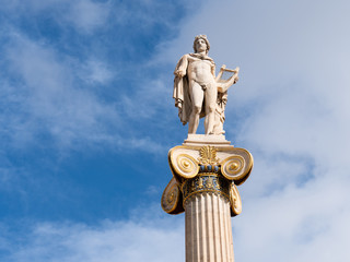 Statue of Greek god of Apollo