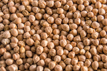 background with dry chickpeas