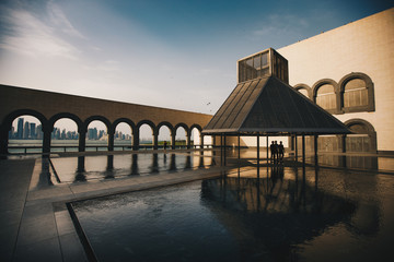 A view from Islamic Art Museum, Doha Qatar