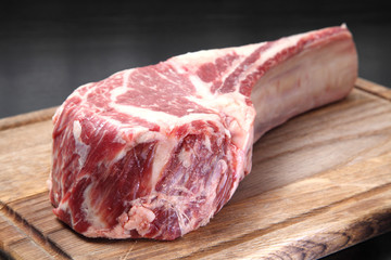 Raw fresh meat Ribeye Steak. Meat for steak. Raw meat. 