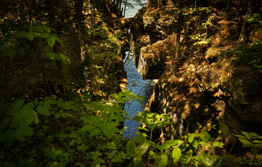 Along the Lakeshore Trail in the Apostle Islands National Lakeshore in Wisconsin, one can view the...