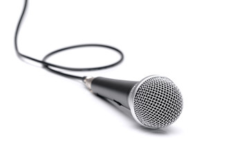 Microphone isolated on white background