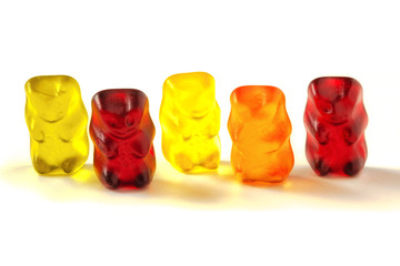 F&uuml;nf kleine Gummib&auml;rchen zum vernaschen