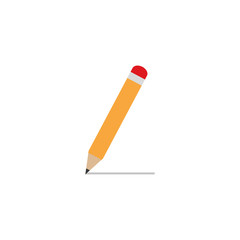 Isolated pencil tool flat design