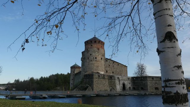 Olavinlinna fortress in Savonlinna, Finland