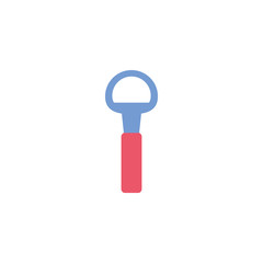 Isolated bottle opener icon flat design