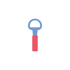 Isolated bottle opener icon flat design